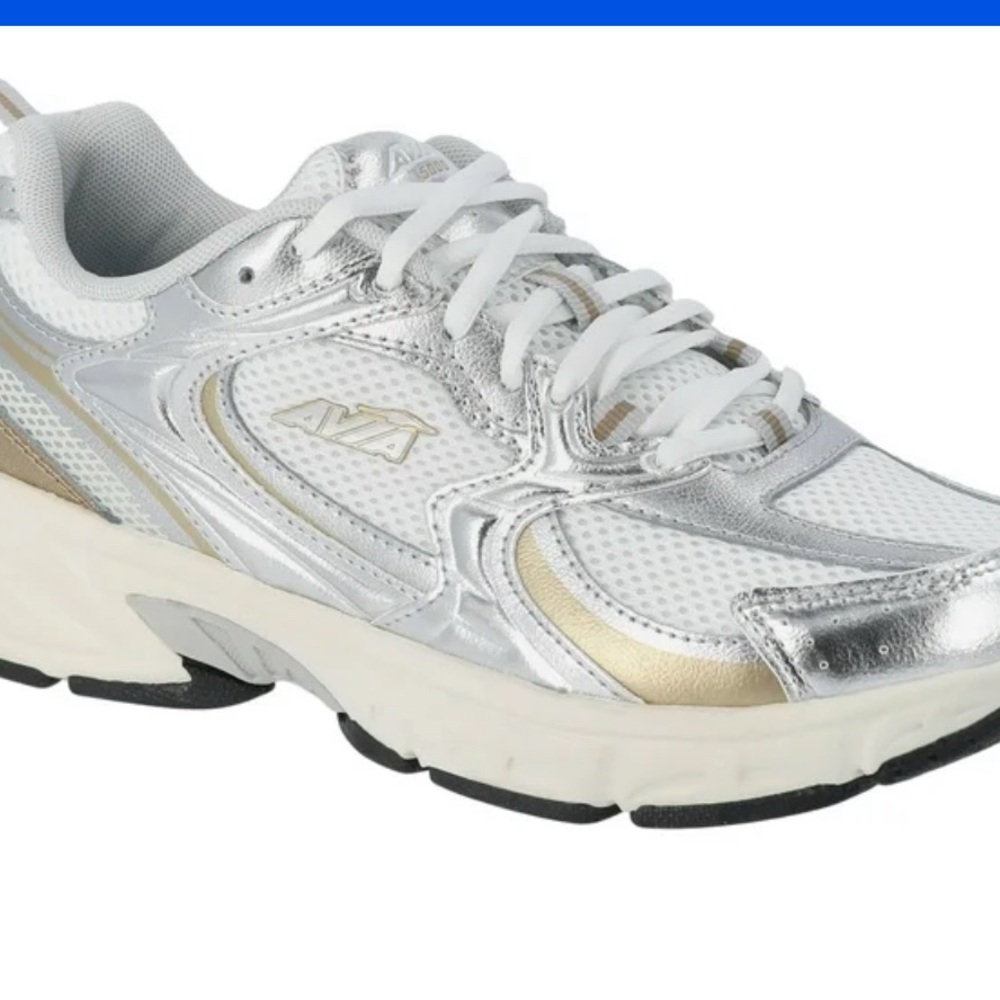 Avia Women's Metallic Silver and Gold Athletic Shoes